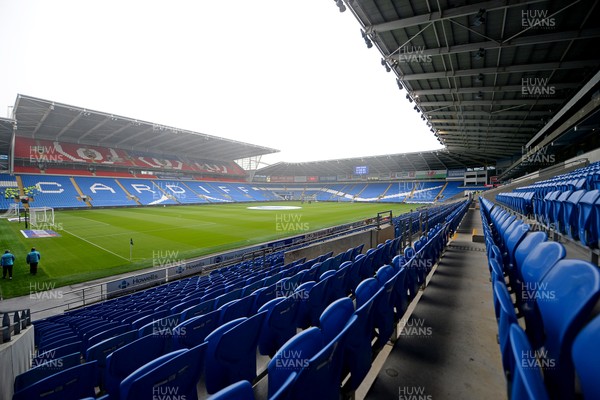 100824 - Cardiff City v Sunderland - Sky Bet Championship - A general view of the Cardiff City Stadium as the rain pours ahead of the season opener