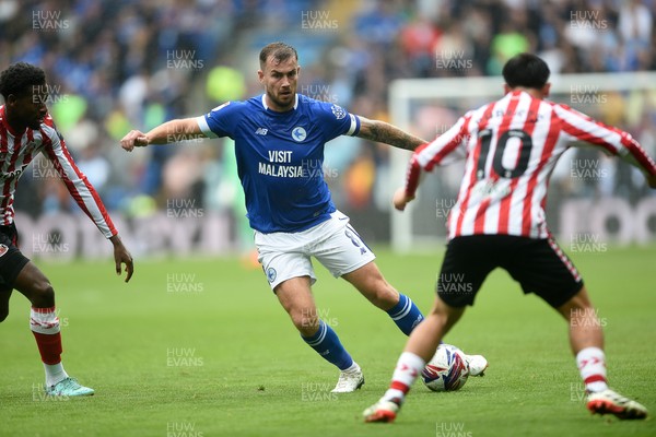 100824 - Cardiff City v Sunderland - Sky Bet Championship - Joe Ralls of Cardiff City