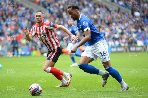 100824 - Cardiff City v Sunderland - Sky Bet Championship - Chris Willock of Cardiff City on his debut