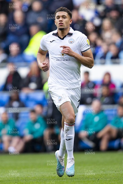 010423 - Cardiff City v Swansea City - Sky Bet Championship - Nathan Wood of Swansea City in action