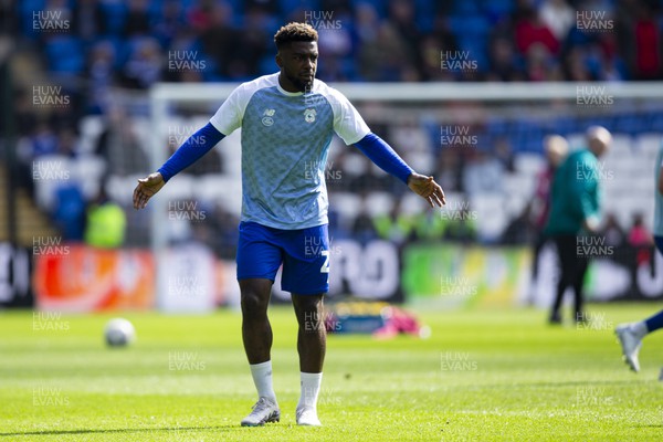 010423 - Cardiff City v Swansea City - Sky Bet Championship - Cedric Kipre of Cardiff City during the warm up