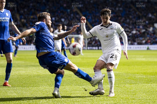 010423 - Cardiff City v Swansea City - Sky Bet Championship - Liam Walsh of Swansea City in action