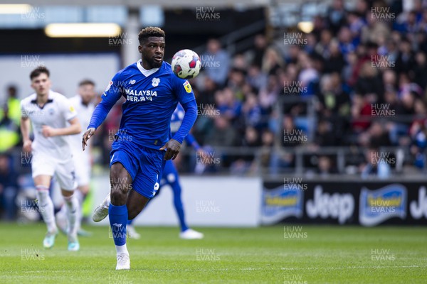 010423 - Cardiff City v Swansea City - Sky Bet Championship - Cedric Kipre of Cardiff City in action