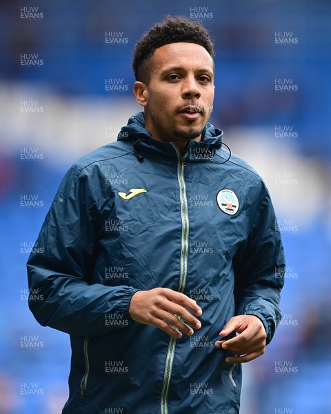 020422 - Cardiff City v Swansea City - Sky Bet Championship - Korey Smith of Swansea City during the pre-match warm-up 