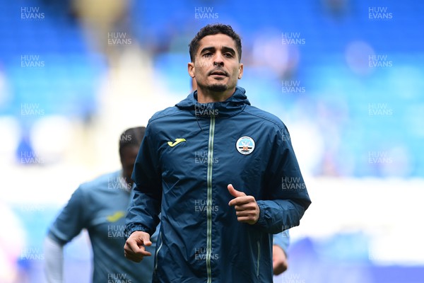 020422 - Cardiff City v Swansea City - Sky Bet Championship - Kyle Naughton of Swansea City during the pre-match warm-up 