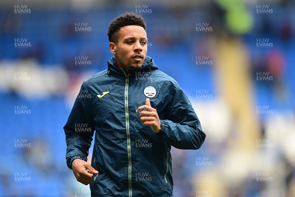 020422 - Cardiff City v Swansea City - Sky Bet Championship - Korey Smith of Swansea City during the pre-match warm-up 
