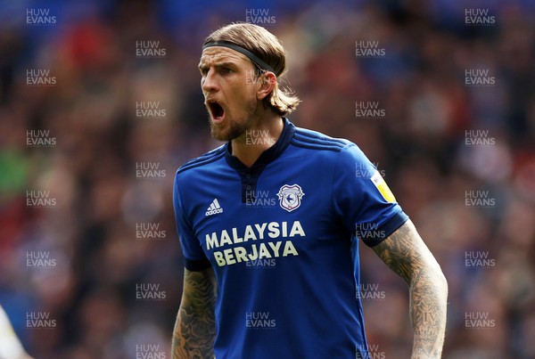 020422 - Cardiff City v Swansea City, South Wales derby - SkyBet Championship - Aden Flint of Cardiff City