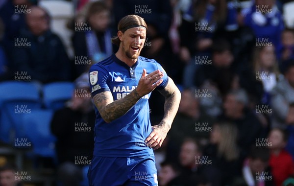 020422 - Cardiff City v Swansea City, South Wales derby - SkyBet Championship - A dejected Aden Flint of Cardiff City after Swansea�s third goal