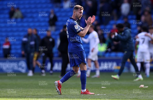 020422 - Cardiff City v Swansea City, South Wales derby - SkyBet Championship - Dejected Joe Ralls of Cardiff City at full time