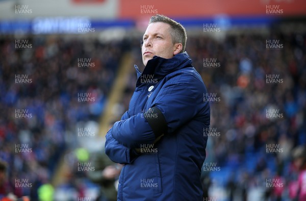 120120 - Cardiff City v Swansea City - SkyBet Championship - Cardiff City Manager Neil Harris
