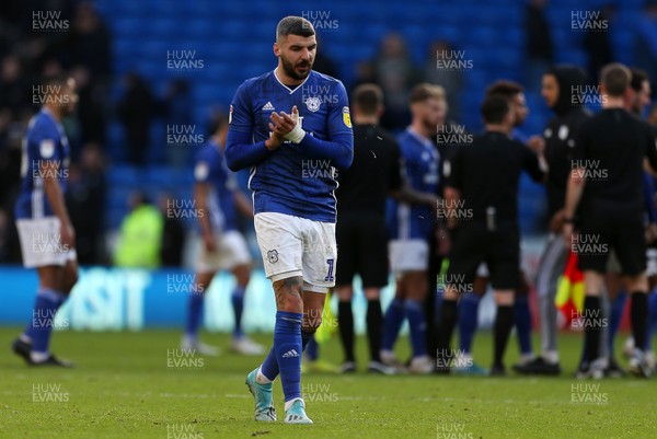 120120 - Cardiff City v Swansea City - SkyBet Championship - Callum Paterson of Cardiff City at full time