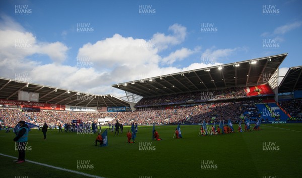 120120 - Cardiff City v Swansea City, Sky Bet Championship - A general view of the Cardiff City Stadium at the start of the match