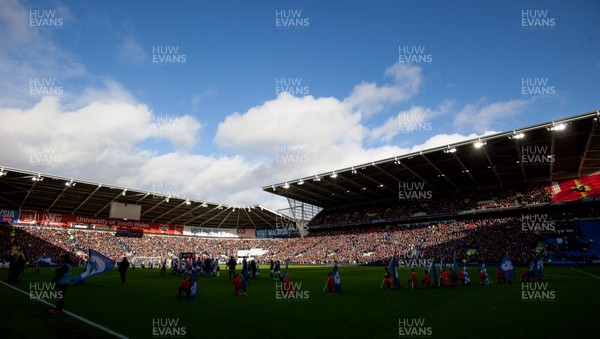 120120 - Cardiff City v Swansea City, Sky Bet Championship - A general view of the Cardiff City Stadium at the start of the match