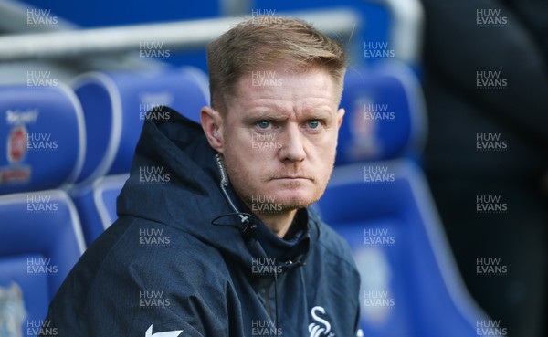 120120 - Cardiff City v Swansea City, Sky Bet Championship - Swansea City's Assistant coach Alan Tate at the start of the match