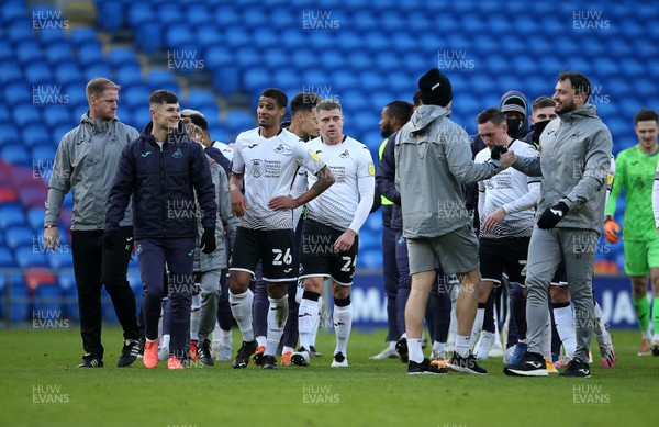 121220 - Cardiff City v Swansea City - SkyBet Championship - Swansea at full time