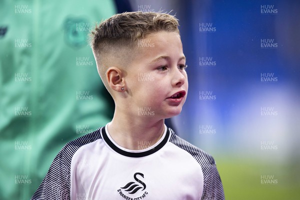 160923 - Cardiff City v Swansea City - Sky Bet Championship - Young Swansea City fan ahead of the match