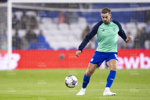 160923 - Cardiff City v Swansea City - Sky Bet Championship - Joe Ralls of Cardiff City during the warm up
