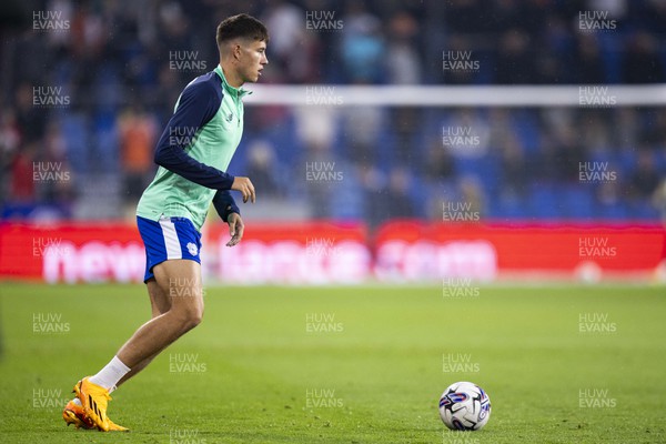 160923 - Cardiff City v Swansea City - Sky Bet Championship - Rubin Colwill of Cardiff City during the warm up
