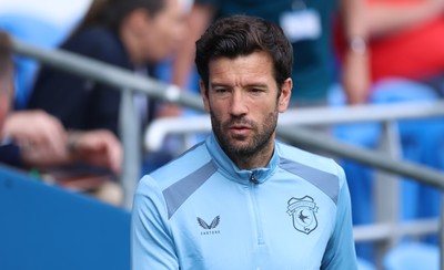 080826 - Cardiff City v Swindon Town, EFL Carabao Cup - Cardiff City head coach Brian Barry-Murphy