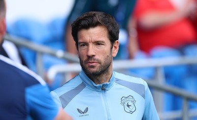 080826 - Cardiff City v Swindon Town, EFL Carabao Cup - Cardiff City head coach Brian Barry-Murphy