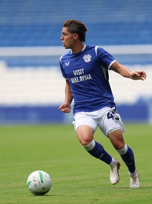 080826 - Cardiff City v Swindon Town, EFL Carabao Cup - Cian Ashford of Cardiff City