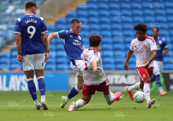 080826 - Cardiff City v Swindon Town, EFL Carabao Cup - Jack Moylan of Cardiff City looks to shoot at goal