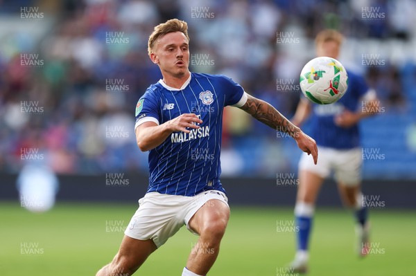 120825 - Cardiff City v Swindon Town, EFL Carabao Cup, Round 1 - Isaak Davies of Cardiff City