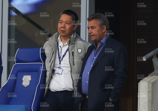 040723 - Cardiff City v The New Saints, Pre season friendly - Cardiff City FC Executive Director and CEO Ken Choo, with Mehmet Dalman, Chairman of Cardiff City during the match
