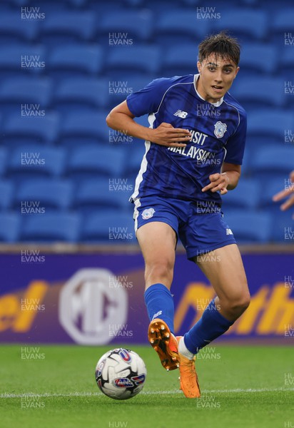 040723 - Cardiff City v The New Saints, Pre season friendly - Joel Colwill of Cardiff City