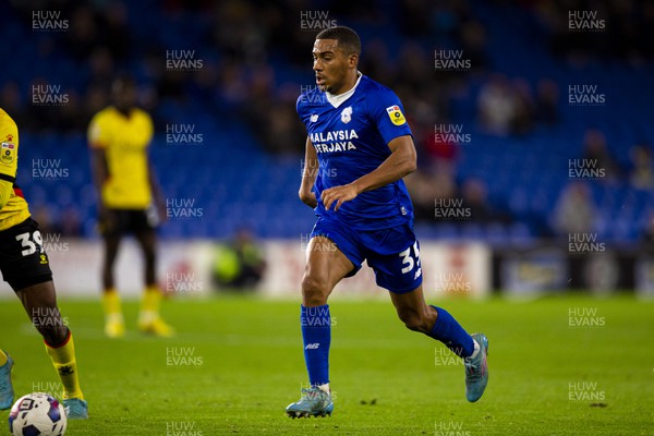021122 - Cardiff City v Watford - Sky Bet Championship - Andy Rinomhota of Cardiff City in action