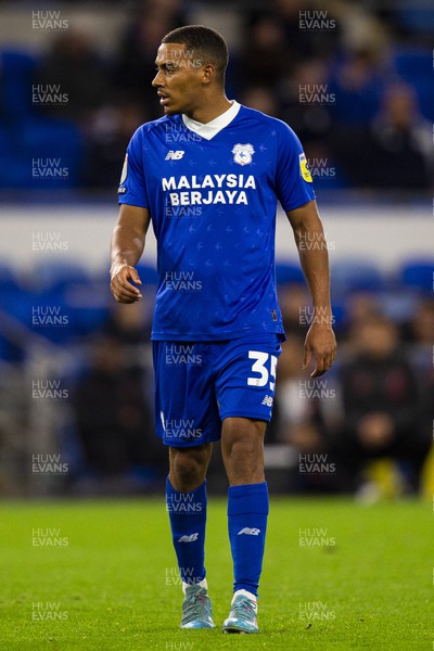 021122 - Cardiff City v Watford - Sky Bet Championship - Andy Rinomhota of Cardiff City in action