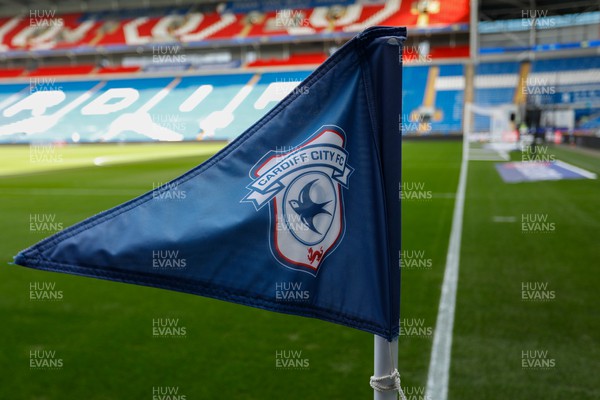 071023 - Cardiff City v Watford - Sky Bet Championship - General view inside the stadium of corner flag