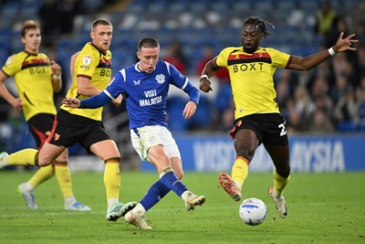 131026 - Cardiff City v Watford - Sky Bet Championship - Jack Moylan of Cardiff City scores his second goal of the match