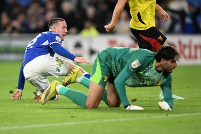 131026 - Cardiff City v Watford - Sky Bet Championship - Jack Moylan of Cardiff City scores his second goal of the match