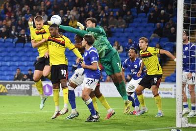 131026 - Cardiff City v Watford - Sky Bet Championship - Mattie Pollock of Watford scores an own goal