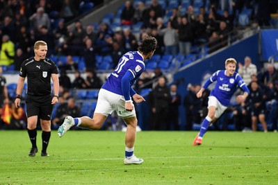 131026 - Cardiff City v Watford - Sky Bet Championship - Ollie Tanner of Cardiff City scores a goal