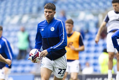 260425 - Cardiff City v West Bromwich Albion - Sky Bet Championship - Rubin Colwill of Cardiff City during the warm up