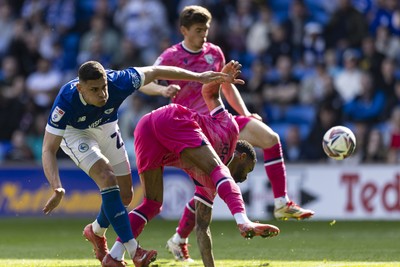 260425 - Cardiff City v West Bromwich Albion - Sky Bet Championship - Yousef Salech of Cardiff City in action