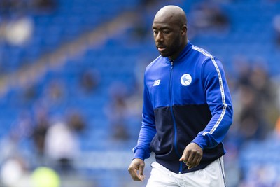 260425 - Cardiff City v West Bromwich Albion - Sky Bet Championship - Yakou Meite of Cardiff City during the warm up