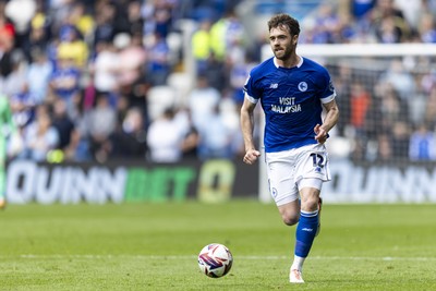 260425 - Cardiff City v West Bromwich Albion - Sky Bet Championship - Calum Chambers of Cardiff City in action