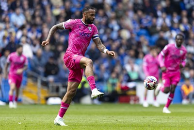 260425 - Cardiff City v West Bromwich Albion - Sky Bet Championship - Kyle Bartley of West Brom in action