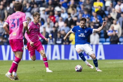 260425 - Cardiff City v West Bromwich Albion - Sky Bet Championship - Calum Chambers of Cardiff City in action