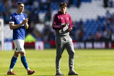 260425 - Cardiff City v West Bromwich Albion - Sky Bet Championship - Perry Ng of Cardiff City at full time