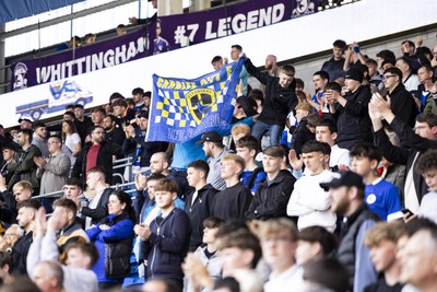 260425 - Cardiff City v West Bromwich Albion - Sky Bet Championship - Cardiff City fans at full time