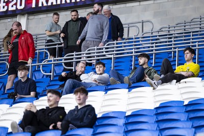 260425 - Cardiff City v West Bromwich Albion - Sky Bet Championship - Cardiff City fans at full time
