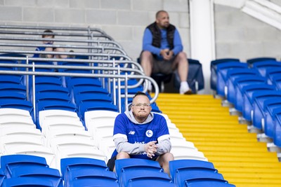 260425 - Cardiff City v West Bromwich Albion - Sky Bet Championship - Cardiff City fans at full time