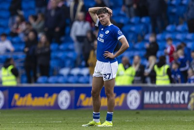 260425 - Cardiff City v West Bromwich Albion - Sky Bet Championship - Rubin Colwill of Cardiff City at full time