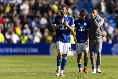 260425 - Cardiff City v West Bromwich Albion - Sky Bet Championship - Calum Chambers of Cardiff City at full time