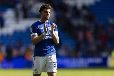 260425 - Cardiff City v West Bromwich Albion - Sky Bet Championship - Ollie Tanner of Cardiff City at full time