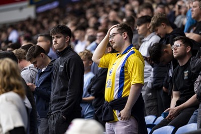 260425 - Cardiff City v West Bromwich Albion - Sky Bet Championship - Cardiff City fans at full time
